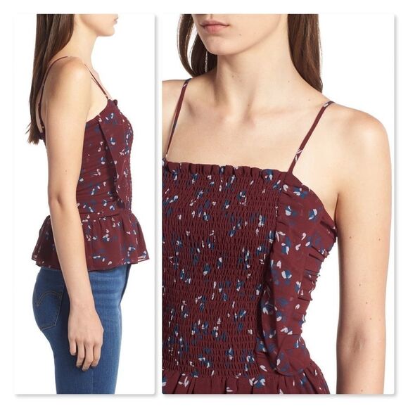 WAYF Devon Smocked Camisole sz Small - Picture 2 of 8